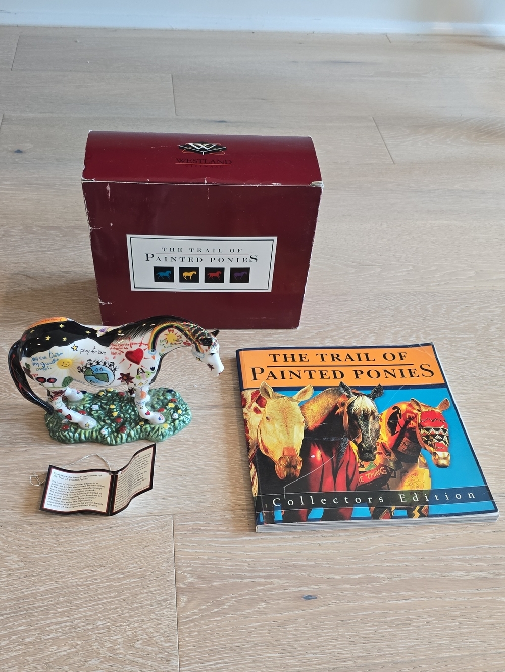 The Trail of Painted Ponies "Children's Prayer Pony" w/ 124 Page Collectors Book